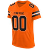 Maxcorners Custom Orange Black-White Mesh Authentic Football Jersey LM2605