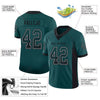 Maxcorners Custom Midnight Green Black-White Drift Fashion Football Jersey LM2605