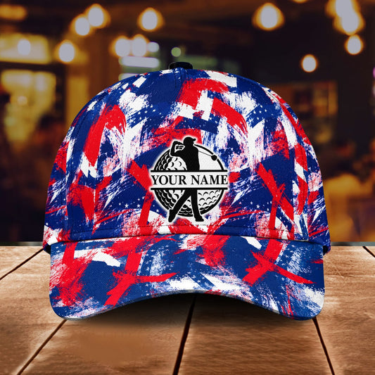 Maxcorners Multicolor 3D Golf Personalized Name Cap
