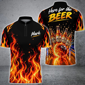 Maxcorners Bowling Flame 3D Unisex Shirt For Mark Wagner