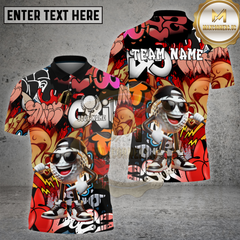 Maxcorners Golf Urban Cartoon Ball Hip Hop Style Multi Options Personalized Name, Team Name 3D Shirt