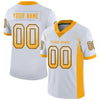 Maxcorners Custom White Gold-Black Drift Fashion Football Jersey LM2605
