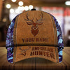 Maxcorners American Hunter Leather Pattern 3D Multicolor Personalized Cap