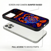 Maxcorners Darts Flaming Bullseye Fire Storm Personalized Name 3D Phone Case