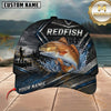 Maxcorners Fishing Geometric Metal Armor Lakeside Scene Customized Name 3D Cap
