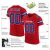 Maxcorners Custom Red Royal-White Mesh Authentic Football Jersey LM2605