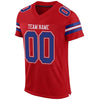 Maxcorners Custom Red Royal-White Mesh Authentic Football Jersey LM2605
