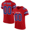 Maxcorners Custom Red Royal-White Mesh Authentic Football Jersey LM2605