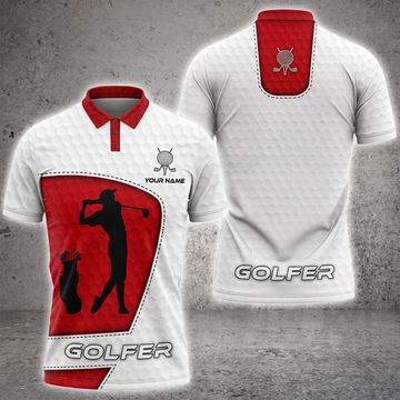 Maxcorners Cooler Golfer Premium Personalized Name Polo