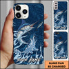 Maxcorners Fishing Jumping Fish Lure Action Personalized Name Phone Case (10 Fish Species)
