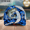 Maxcorners Fishing Electric Water Hexagon Personalized Classic Cap (12 Fish Species)