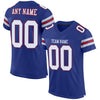 Maxcorners Custom Royal White-Red Mesh Authentic Football Jersey LM2605