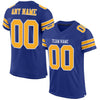 Maxcorners Custom Royal Gold-White Mesh Authentic Football Jersey LM2605