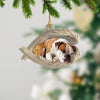 Maxcorners Personalized Sleeping American Bulldog Christmas Ornament, Dog Angel Wings2
2D Flat LM2511