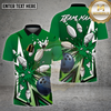Maxcorners Bowling Shirt – Red Comic Pop-Art Strike Pins & Ball Cartoon Style – Personalized Name, Team Name 3D Shirt