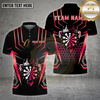 Maxcorners Darts Shirt – Gold Crown Target Honeycomb 3D Design – Multi Options Personalized Name, Team Name 3D Shirt