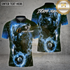 Maxcorners Billiards Shirt Electric Panther Lightning 8 Ball Multioptions Personalized Name, Team Name Unisex 3D Shirt