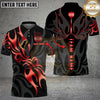 Maxcorners Darts Shirt Golden Flame Dart Design Premium Multioptions Personalized Name, Team Name Unisex 3D Shirt