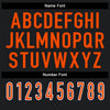 Maxcorners Custom Black Orange-White Split Fashion Football Jersey LM2605