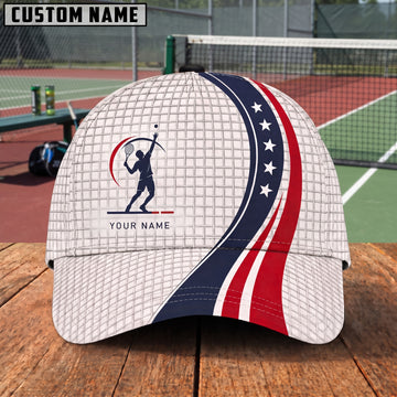 Maxcorners Smash Stars Cap 3D Tennis Personalized Name Cap