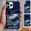 Maxcorners Honeycomb Texture Custom Name Fishing Phone Case
