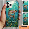 Maxcorners Underwater Sunlight Aquatic Scenery Custom Name Fishing Phone Case