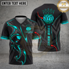 Maxcorners Volleyball Royal Gold Crown Luxury Style Multicolor Options Personalized 3D V-neck T-Shirt