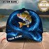 Maxcorners Fishing Blue Water Splash Customized Name 3D Cap
