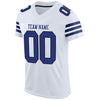 Maxcorners Custom White Royal-Black Mesh Authentic Football Jersey LM2605