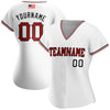 Maxcorners Custom White Royal Pinstripe Red-Royal Premium American Flag Fashion Baseball Jersey LM0210