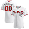 Maxcorners Custom White Royal Pinstripe Red-Royal Premium American Flag Fashion Baseball Jersey LM0210