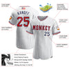 Maxcorners Custom Royal Gray-Navy Premium American Flag Fashion Baseball Jersey LM0210