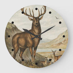 Maxcorners Wild Buck Large Clock TU3012