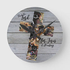 Maxcorners Wildlife Décor for Christians, Hunting Wall Clock TU3012