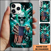 Maxcorners Skull Bowling Strike Electric Pin Explosion Multicolor Options Personalized Name 3D Phonecase