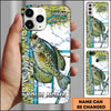 Maxcorners Fishing Phone Case Lure Strike Action Sport Style Personalized Name 3D Phone Case (10 Fish Species)