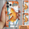 Maxcorners Fishing Phone Case Lure Strike Action Sport Style Personalized Name 3D Phone Case (10 Fish Species)