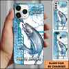 Maxcorners Fishing Phone Case Lure Strike Action Sport Style Personalized Name 3D Phone Case (10 Fish Species)