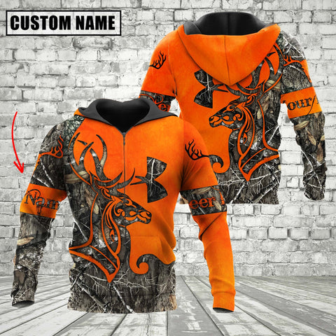 Maxcorners Custom Name Orange Deer Hunting Apparels