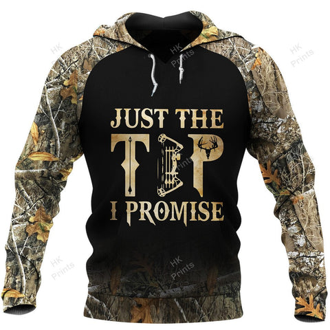 Maxcorners BowHunting Just The Tip I Promise Camouflage Hunting Apparels