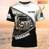 Maxcorners Trucker Tshirts, Big Truck T Shirts, Truck Driver Custom T-Shirt
