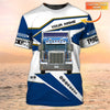 Maxcorners Semi Truck T Shirts, Big Truck T Shirts, Truck Driver Custom T-Shirt
