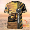 Maxcorners Truckers Prayer Shirt, Big Truck T Shirts, Truck Driver Custom T-Shirt