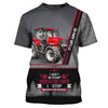 Maxcorners  I Don't Stop When I'm Tired Tractor 3D Shirt Truck Driver Personalized Name T-Shirt