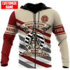 Maxcorners Personalized Firefighter Painted 3D Shirt