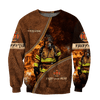 Maxcorners Personalized Firefighter Emergency 3D Shirt