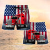 Maxcorners Eagle Trucker American Tshirts, Trucker Tshirts, Trucker Men Beach Shorts, Tshirt And Board Shorts