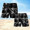 Maxcorners Skull Smoke Mens Board Shorts