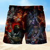 Maxcorners Guitar Skull Mens Board Shorts