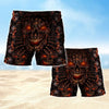 Maxcorners Skull Fire Mens Board Shorts